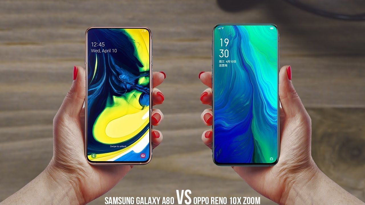 Samsung Galaxy A80 Vs Oppo Reno 10x Zoom Comparison | 2019