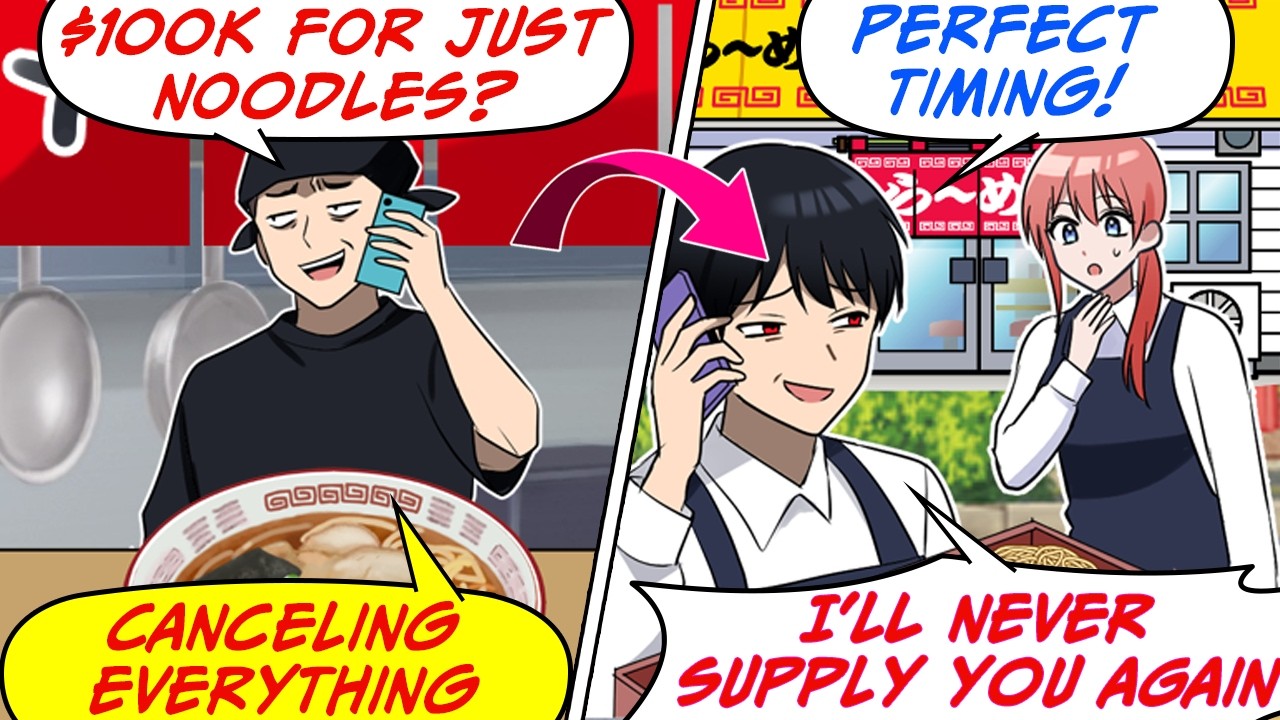 The Shop Owner Cancelled My Noodles! So, I Sold Them to His Rival Instead... [RomCom Manga Dub]