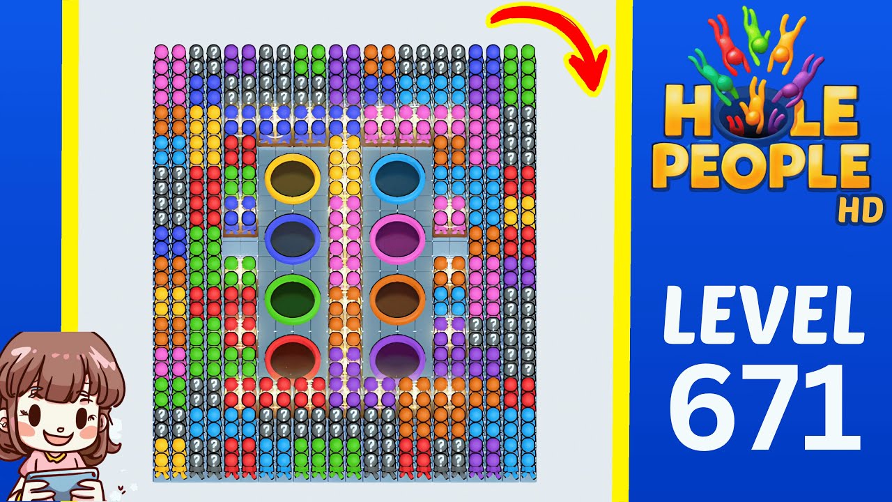 Hole People Level 671 Solution Walkthrough