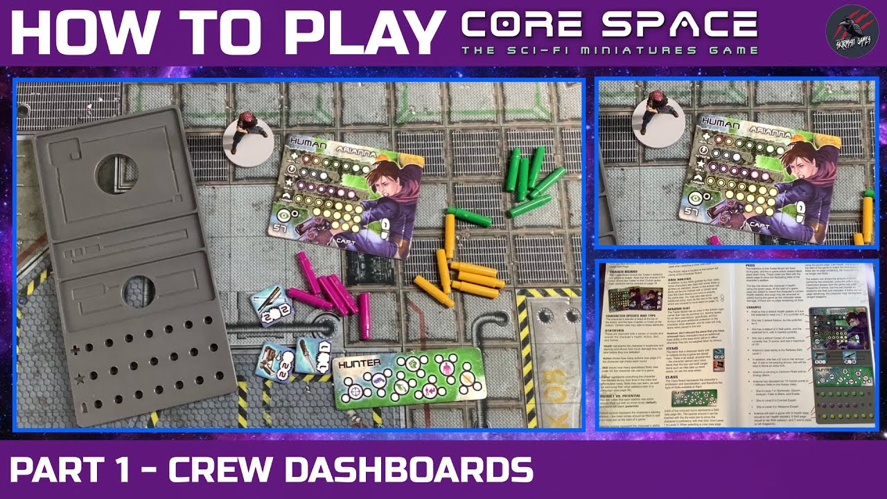 HOW TO PLAY CORE SPACE - PART 1 - CREW DASHBOARDS | Core Space Rules Taken From The Core Set