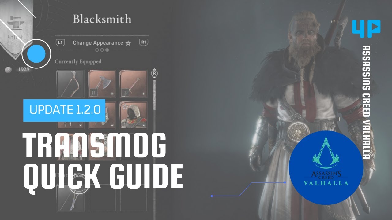 Обновление внешнего вида оружия в Assassin's Creed Valhalla: Изменение внешнего вида экипировки и...