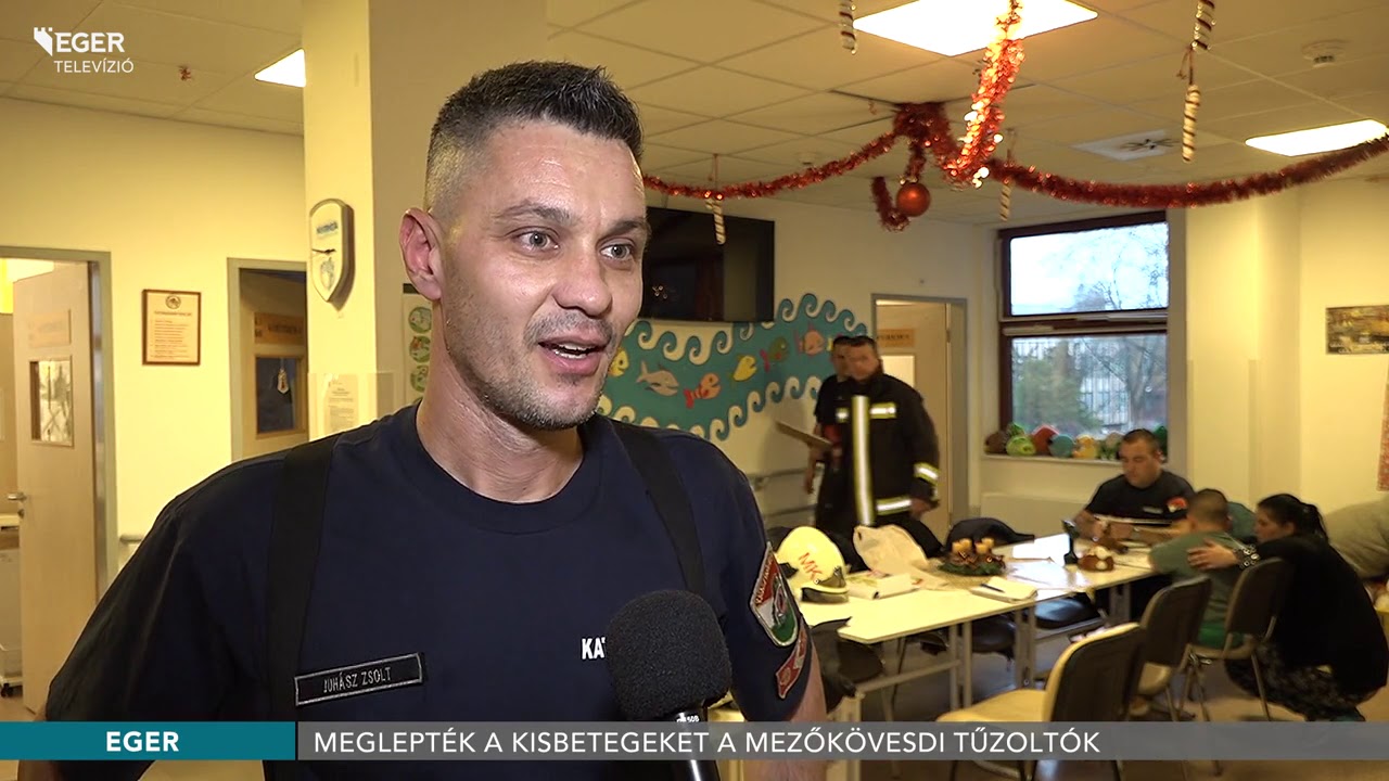 Meglepték a kisbetegeket a mezőkövesdi tűzoltók  - 2019.12.10.