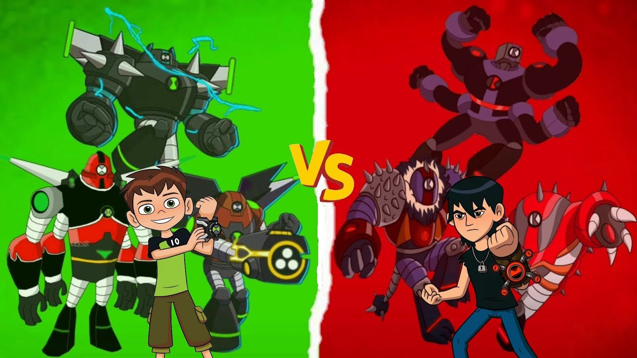 فضائيين الأنتينات كيفن 11 ضد فضائيين الأومنينات بن 10 !! من الأقوي 💪💪💪