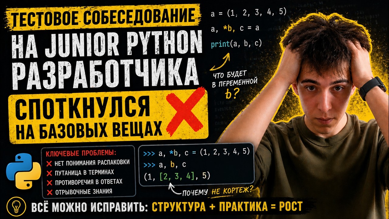 Тестовое собеседование с Дэни на позицию Junior Python разработчика