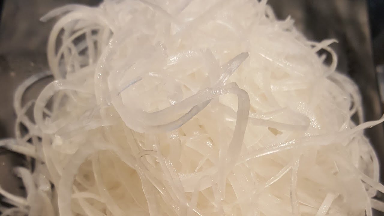 Como preparar o nabo para o sashimi