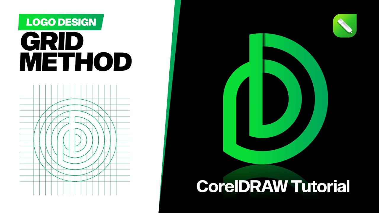 Design Logo Using Grid Method | Modern Logo | Hevlendordesigns #coreldraw #tutorialsvideos