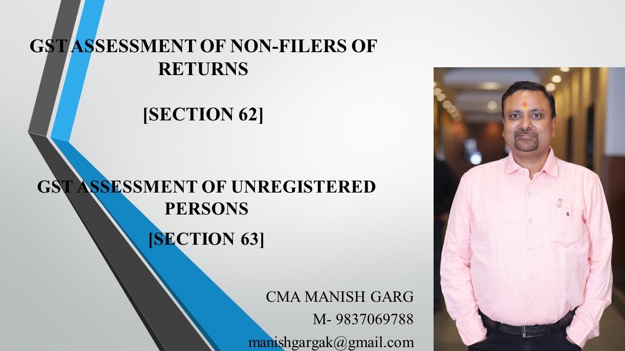 GST ASSESSMENT OF NON FILER OF RETURNS AND UNREGISTERED PERSONS [SEC- 62 & 63]