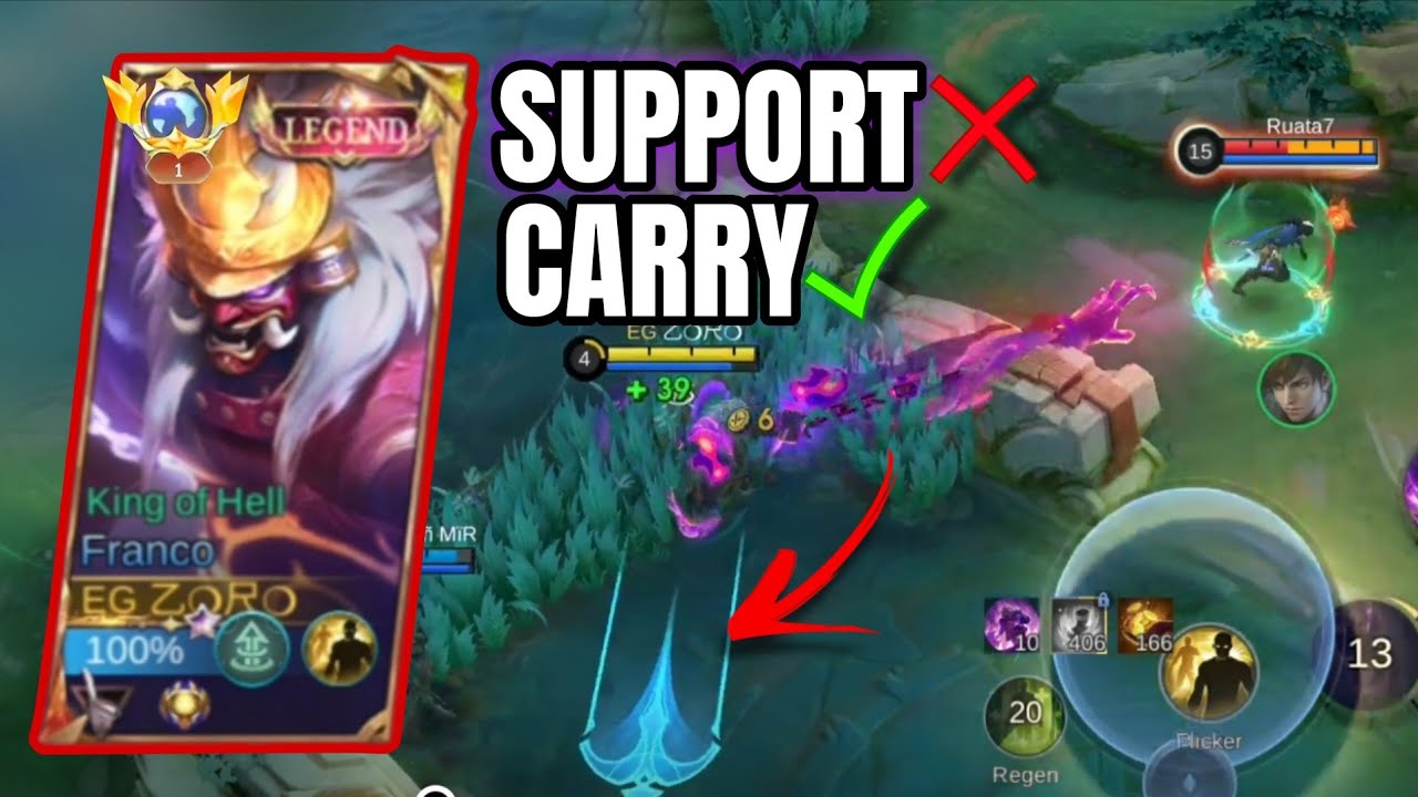 Franco Support Gameplay | Carrying the Team Solo!#mobilelegends #moba5v5 