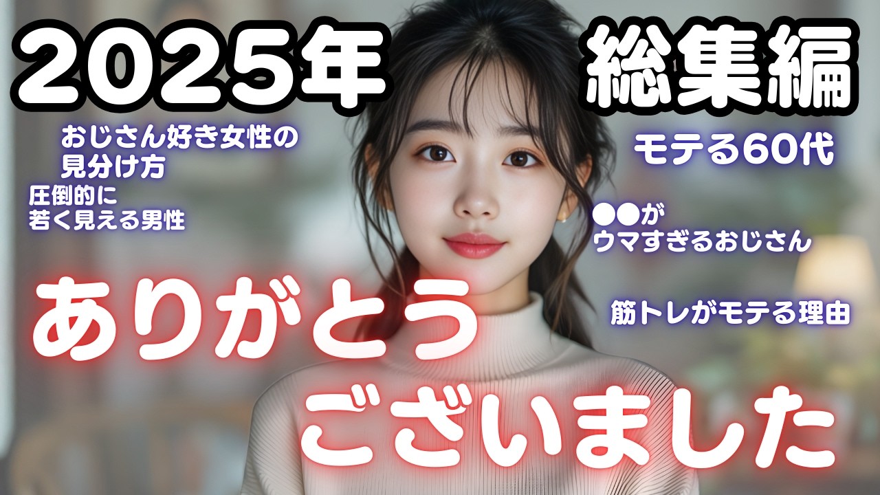 【総集編・2025】年下女性が夢中になる、モテるおじさんの特徴！【40代50代60代】