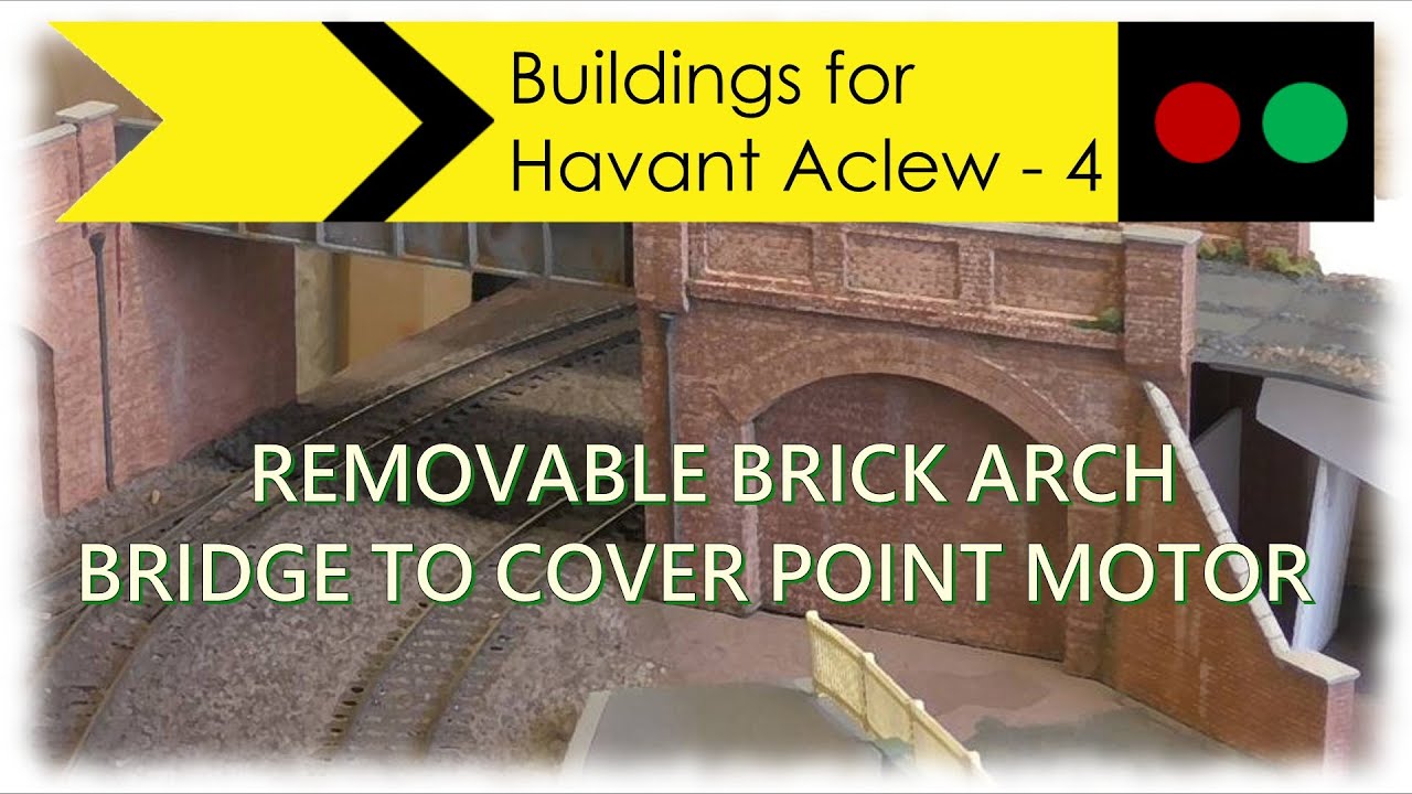 Removable bridge to cover Peco point motor for Havant Aclew
