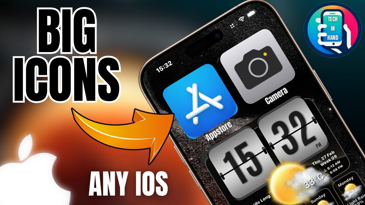 Create Big App Icons on iPhone Home Screen – Customize Your iOS Look