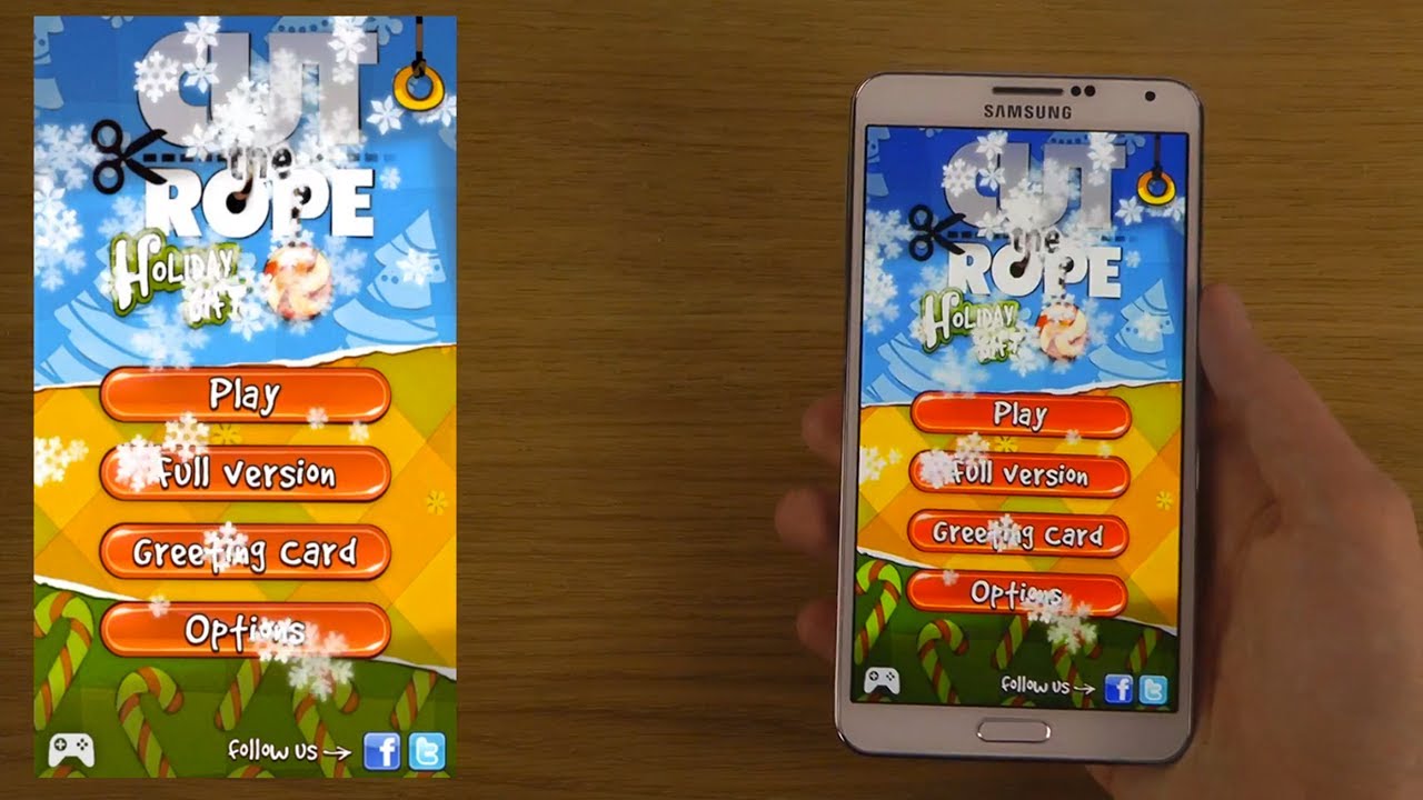 Cut the Rope: Holiday Gift Samsung Galaxy Note 3 Android 4.3 Jelly Bean HD Gameplay Trailer