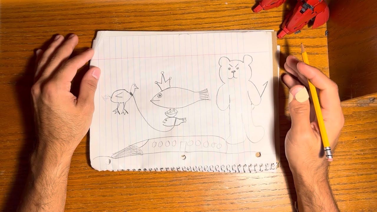asmr drawing random stuff
