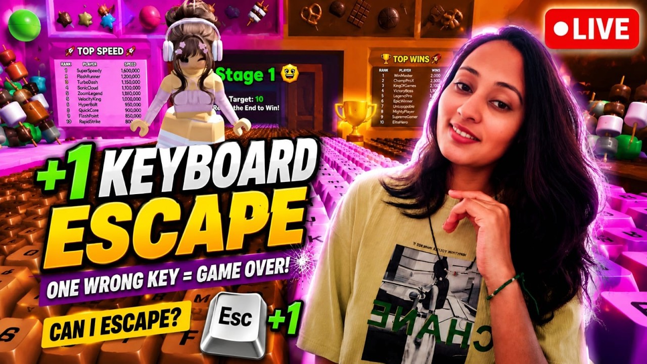 +1 Speed Keyboard Escape Live! 🚨