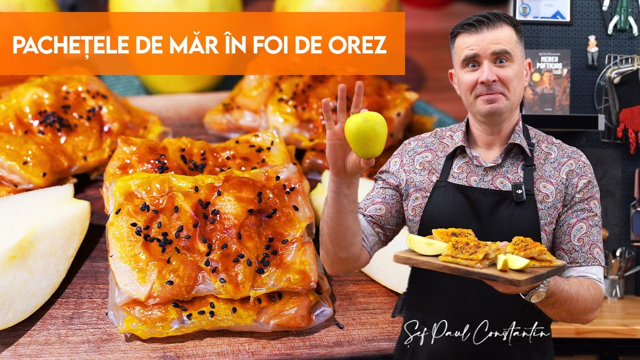 🍎 Așa transformi ștrudelul cu mere clasic într-un desert mai sănătos 🥟 Șef Paul Constantin