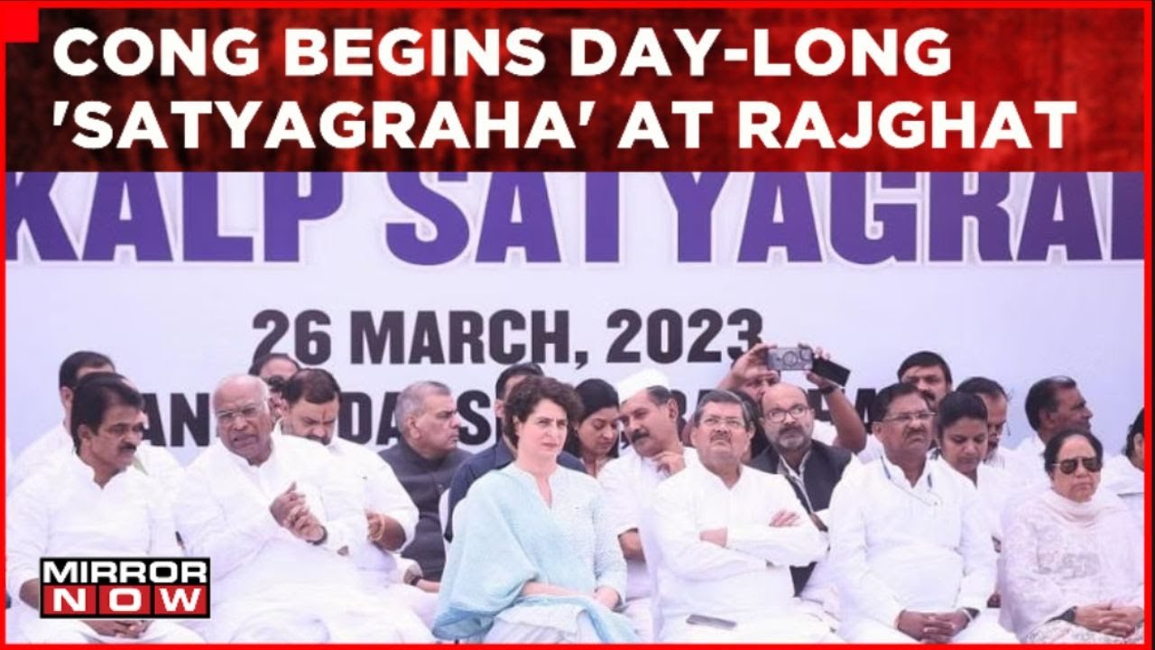 Cong Begins Day-Long 'Satyagraha' At Delhi&rsquo;s Rajghat As Show Of Support For Rahul Gandhi | Top News