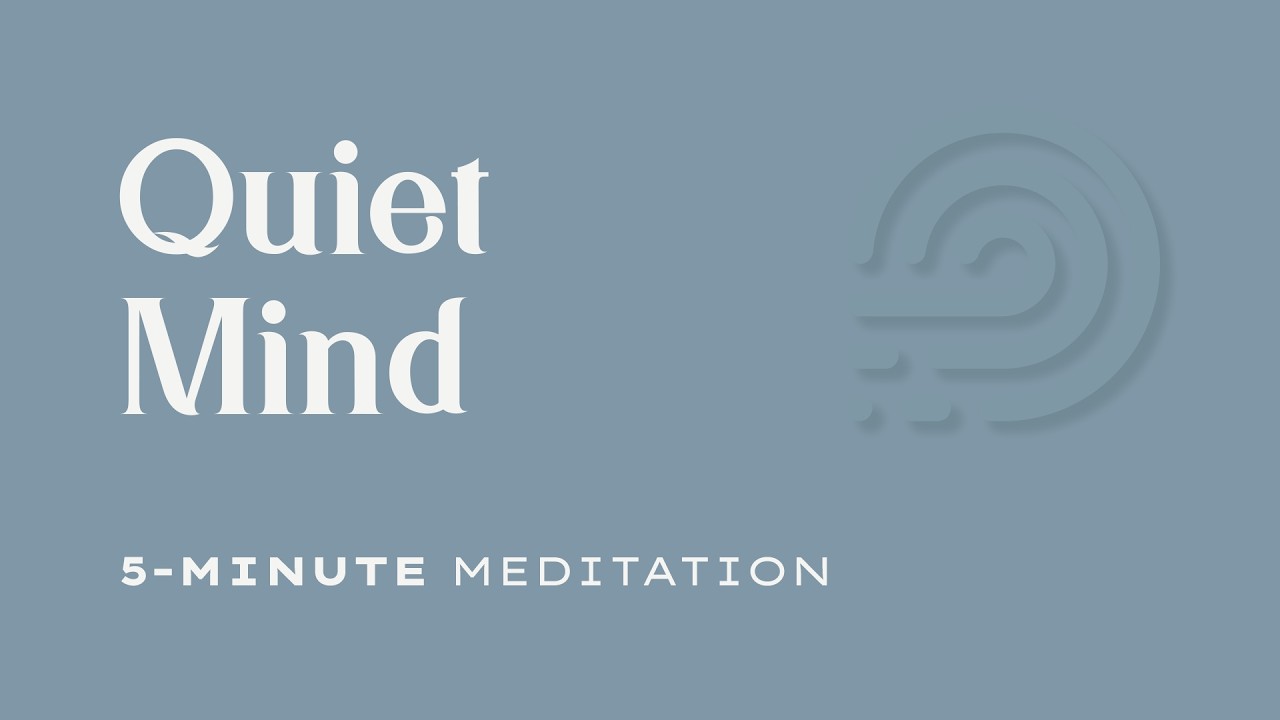 5-Minute Meditation to Calm an Overthinking Mind