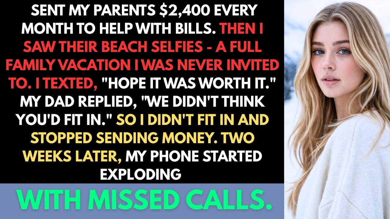 I Sent My Parents $2,400 Every Month To Help With Bills. Then I Saw Their Beach Selfies...