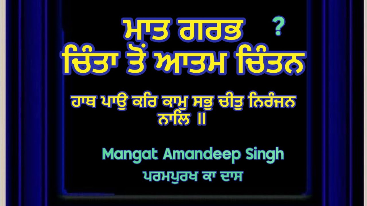 Stress To Peace ( ਚਿੰਤਾ ਤੋਂ ਆਤਮ ਚਿੰਤਨ ) 