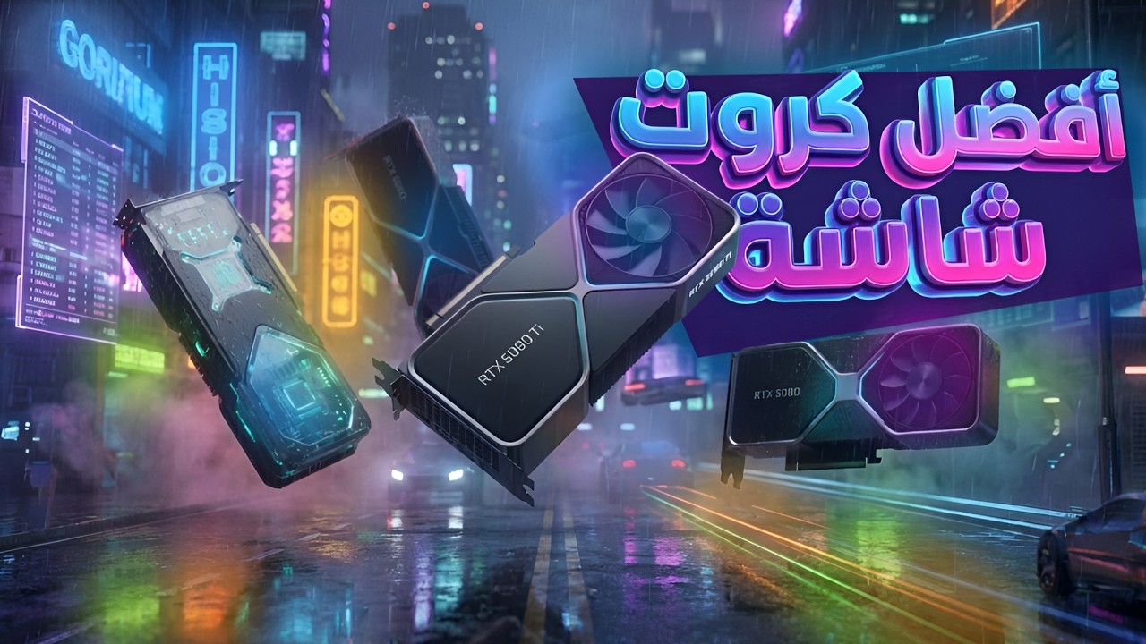أفضل كروت شاشة من 50$ لـ 400$ – للألعاب والمونتاج الاحترافي 2026