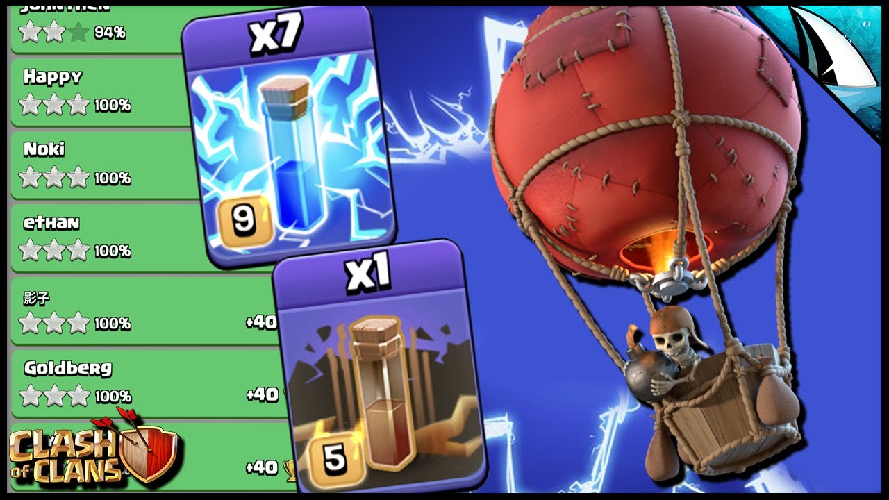 The Newest Attack Strategy! Zap Lalo Destroys so many bases! | Clash of Clans