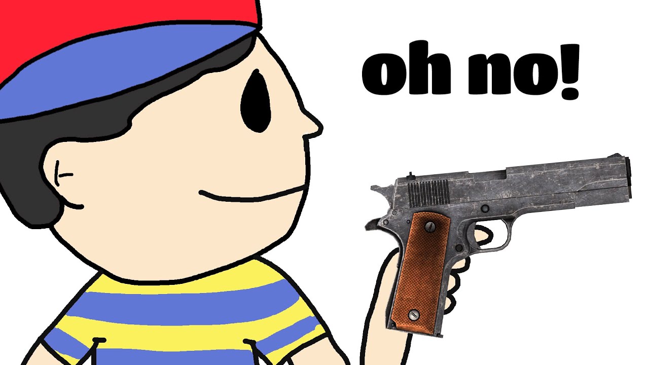 Ness with gun