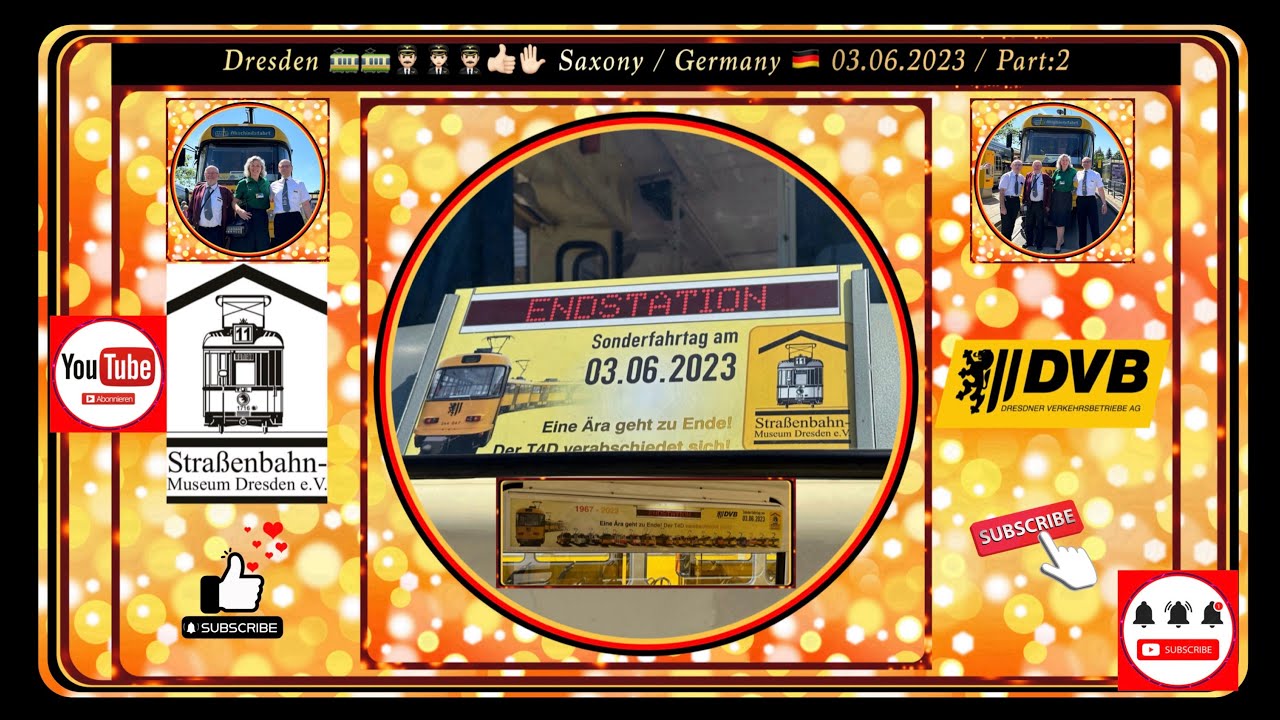 Tatra-Abschiedsfahrt mit Eric und Frank / Teil:2 / Dresden, 03.06.2023 / Kurze Videoversion