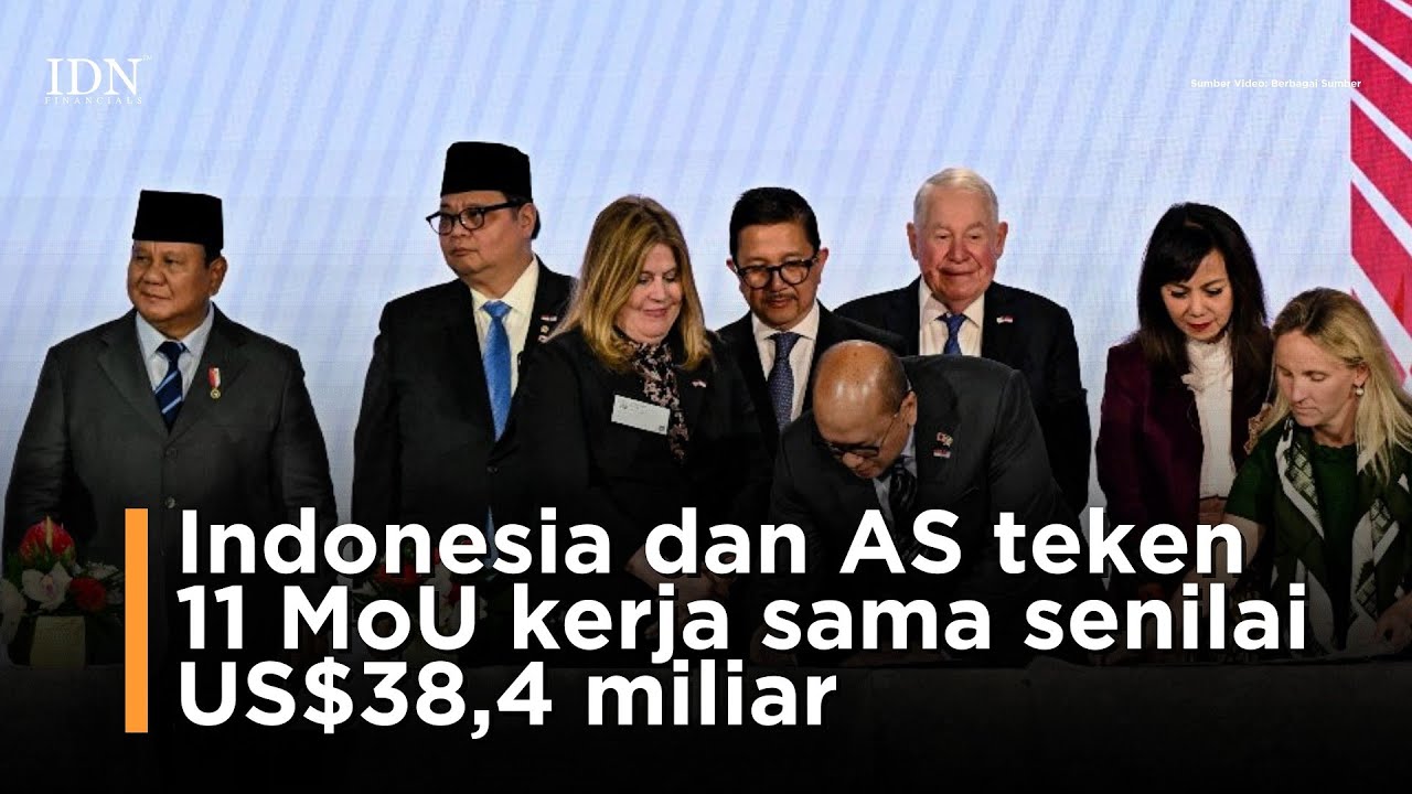 Indonesia dan AS teken 11 MoU kerja sama senilai US$38,4 miliar