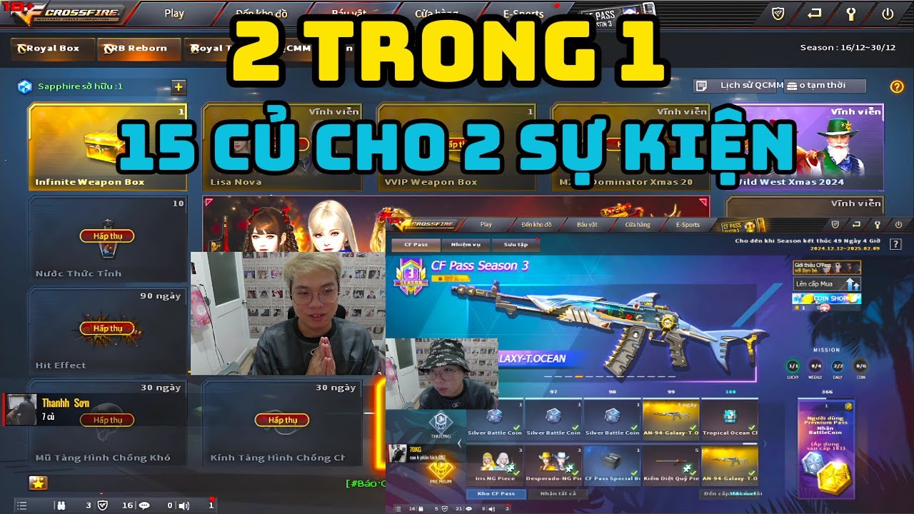 [ Đột Kích Crossfire ] Mở Âm Thanh M200 Và VÒNG QUAY KHO BÁU HOÀNG GIA XMAS 2024 - Tuấn Thạch Sùng