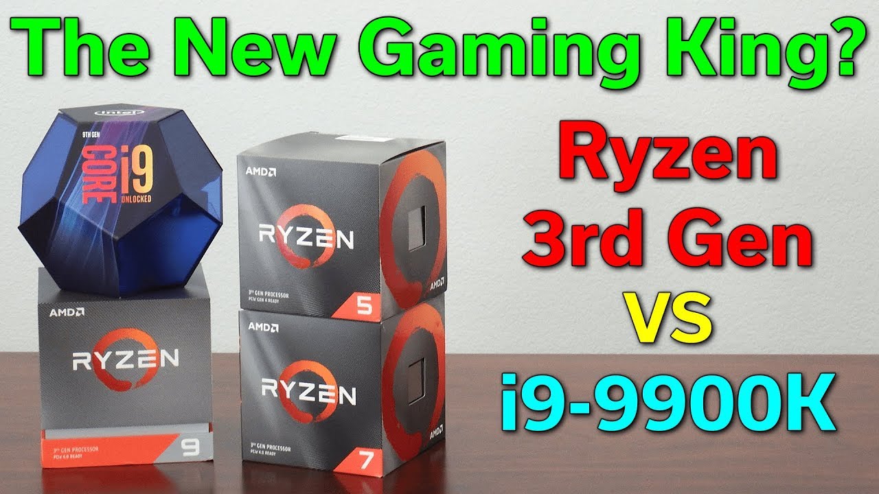 Ryzen 3-го поколения — новый игровой король? — R5 3600x / R7 3700X / R9 3900X против i9-9900K