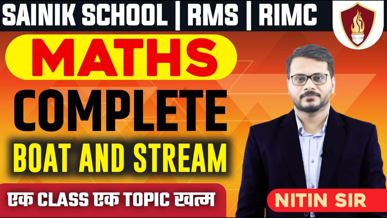 Rimc Coaching December 2022 | RIMC Maths | Boat & Stream | By Nitin Sir