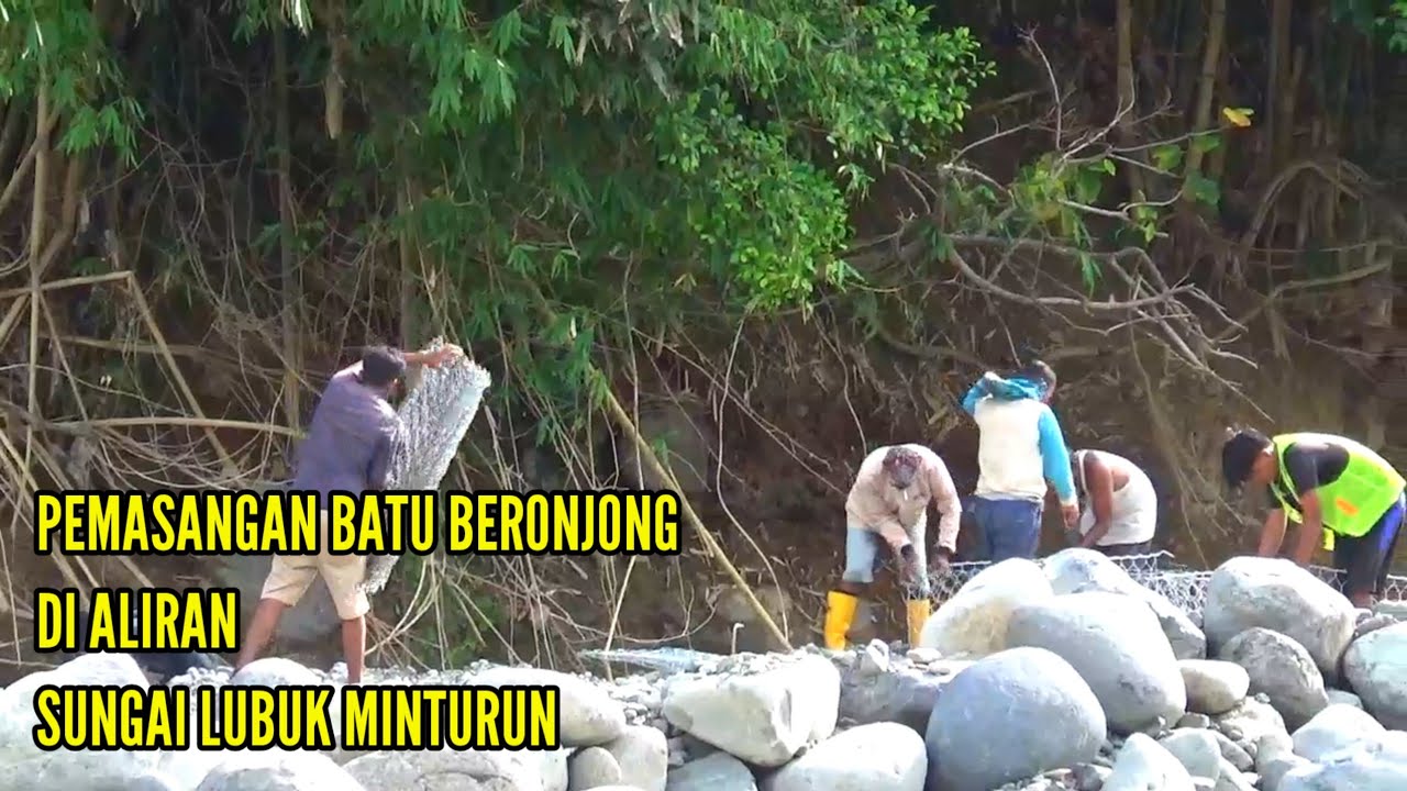SUNGAI LUBUK MINTURUN DI BERI PENGAMAN
