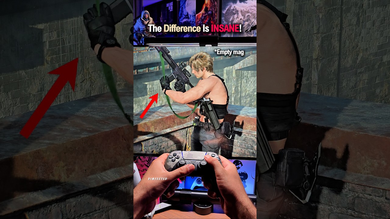 The Detail Difference Between These Games Is INSANE! #gaming #ps5