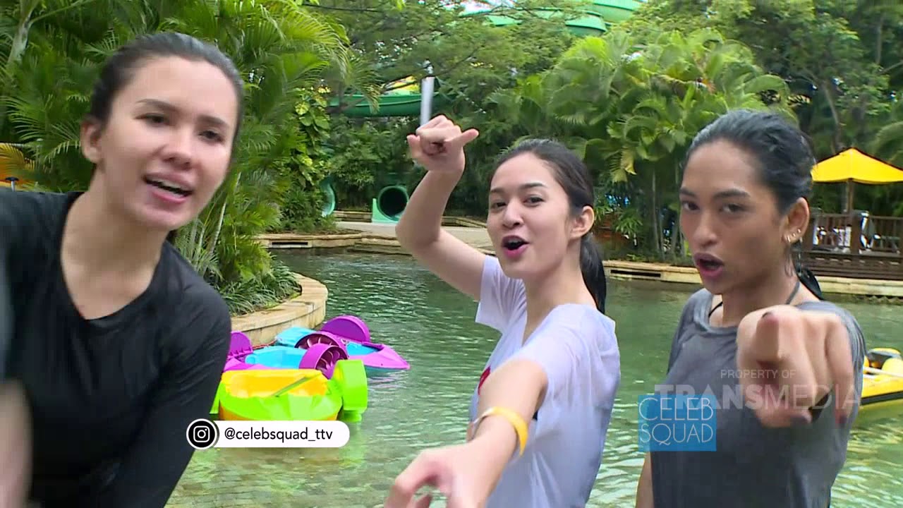 CELEB SQUAD - Berenang Cobain Semua Wahana Di Waterbom (23/3/19) Part 2