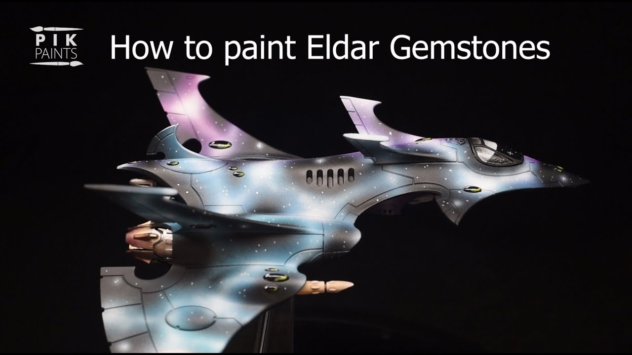 How to paint easy Eldar gemstones.