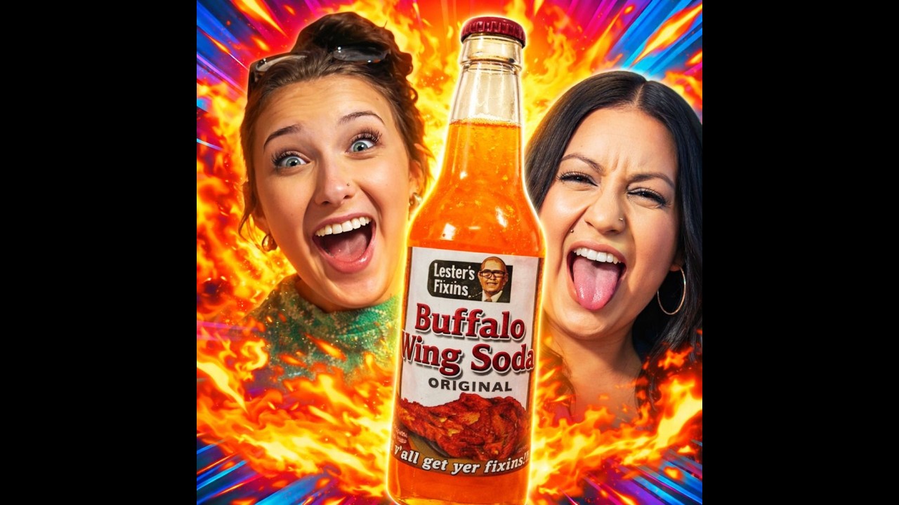 Buffalo Wing Soda?! Lili & Mayra Try Lester’s Fixins Most INSANE Flavor | So’duh Jerks Review
