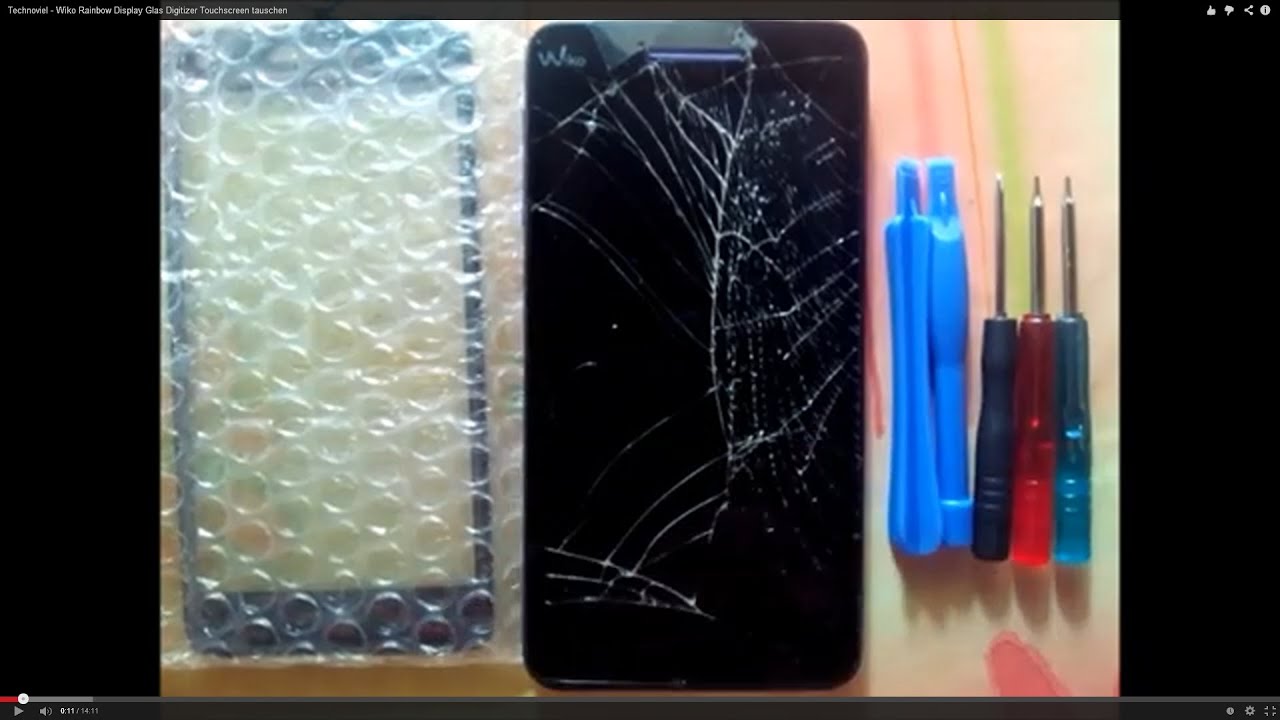 Technoviel - Wiko Rainbow Display Glas Digitizer Touchscreen tauschen