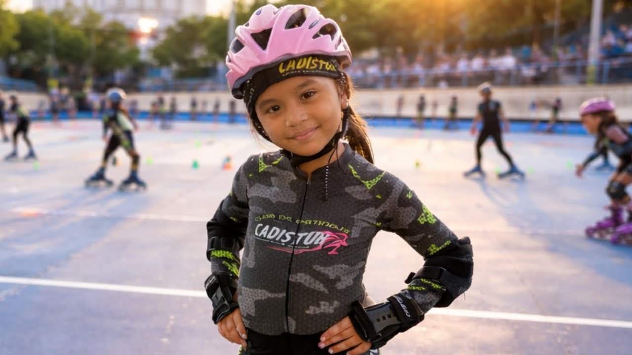 🛼 Violetta entrenando patinaje