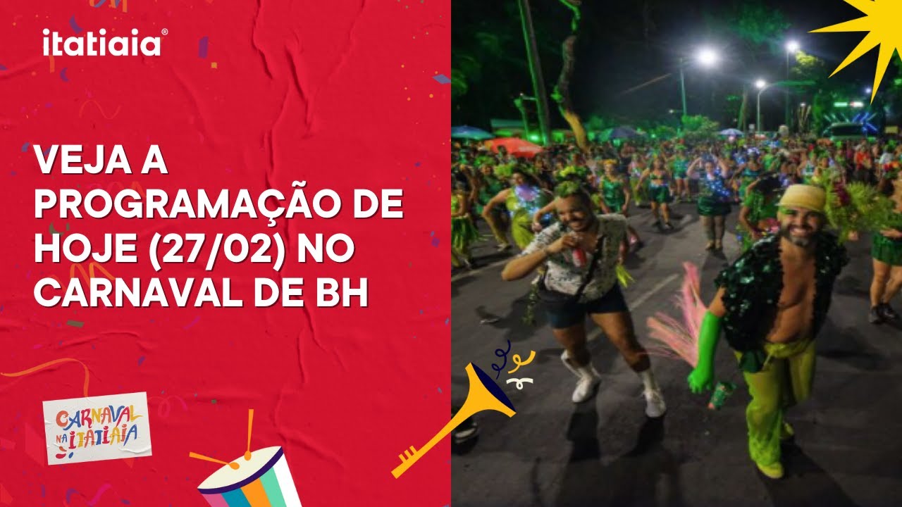 SAIBA QUAIS BLOCOS VÃO DESFILAR HOJE EM BELO HORIZONTE NO CARNAVAL