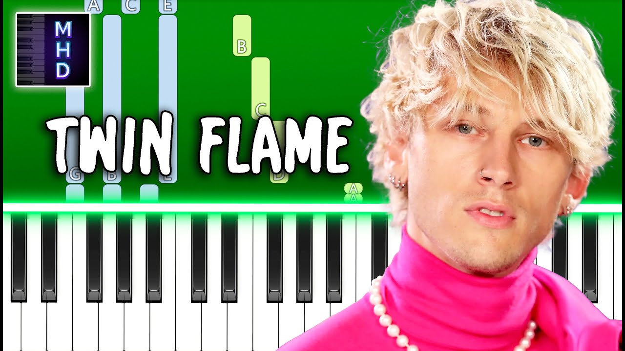 Machine Gun Kelly - twin flame - Piano Tutorial