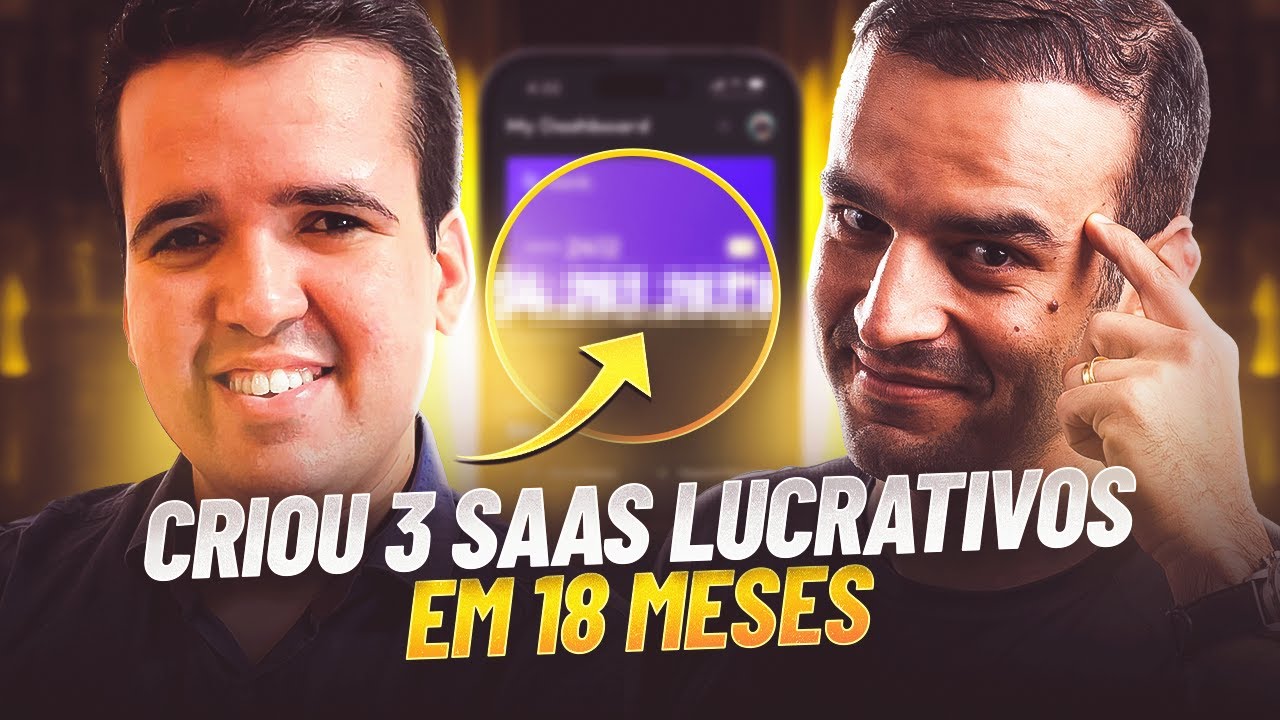 Criou 3 SaaS No Code (+R$20k/m&ecirc;s) - Entrevista c/ Tiago Costa
