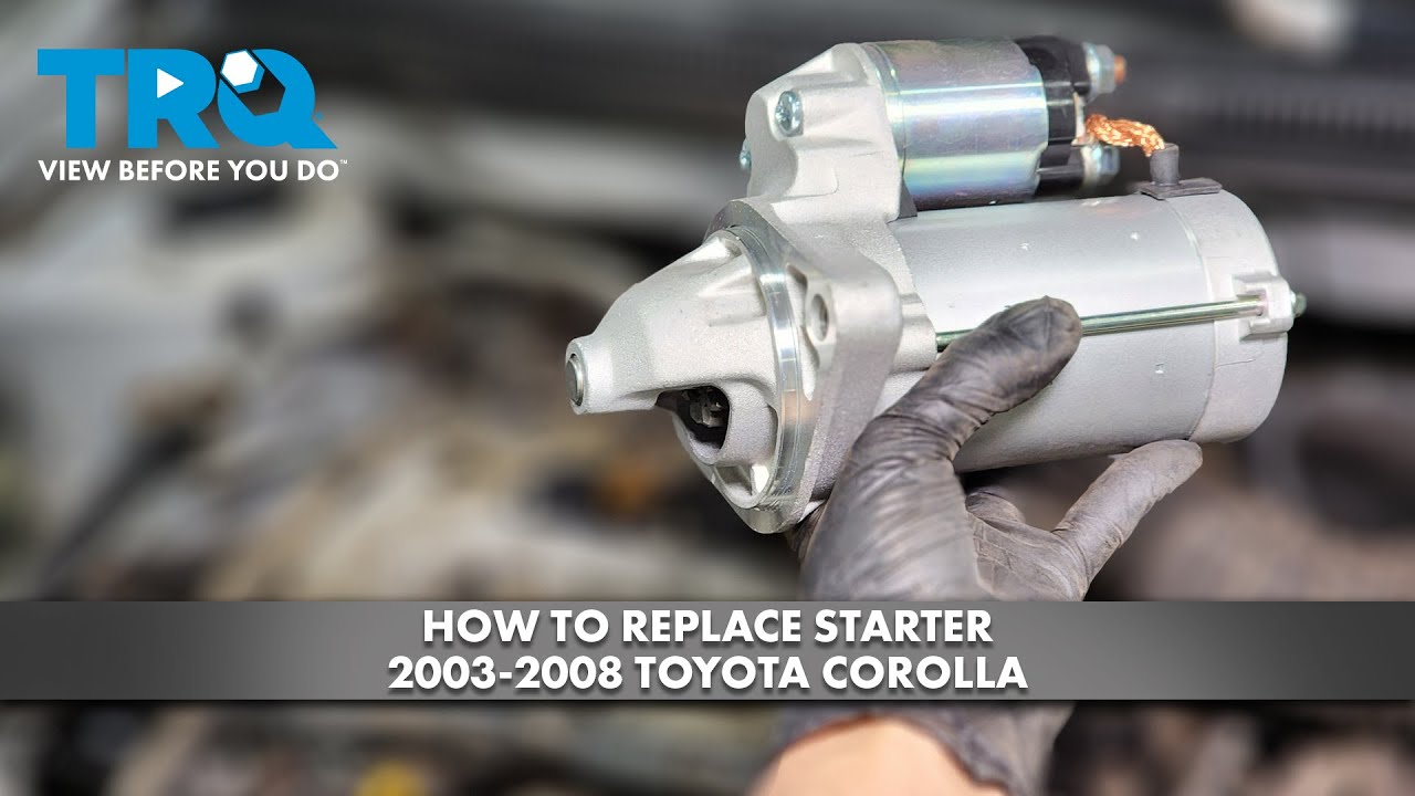 Как заменить стартер на Toyota Corolla 2003-2008 годов