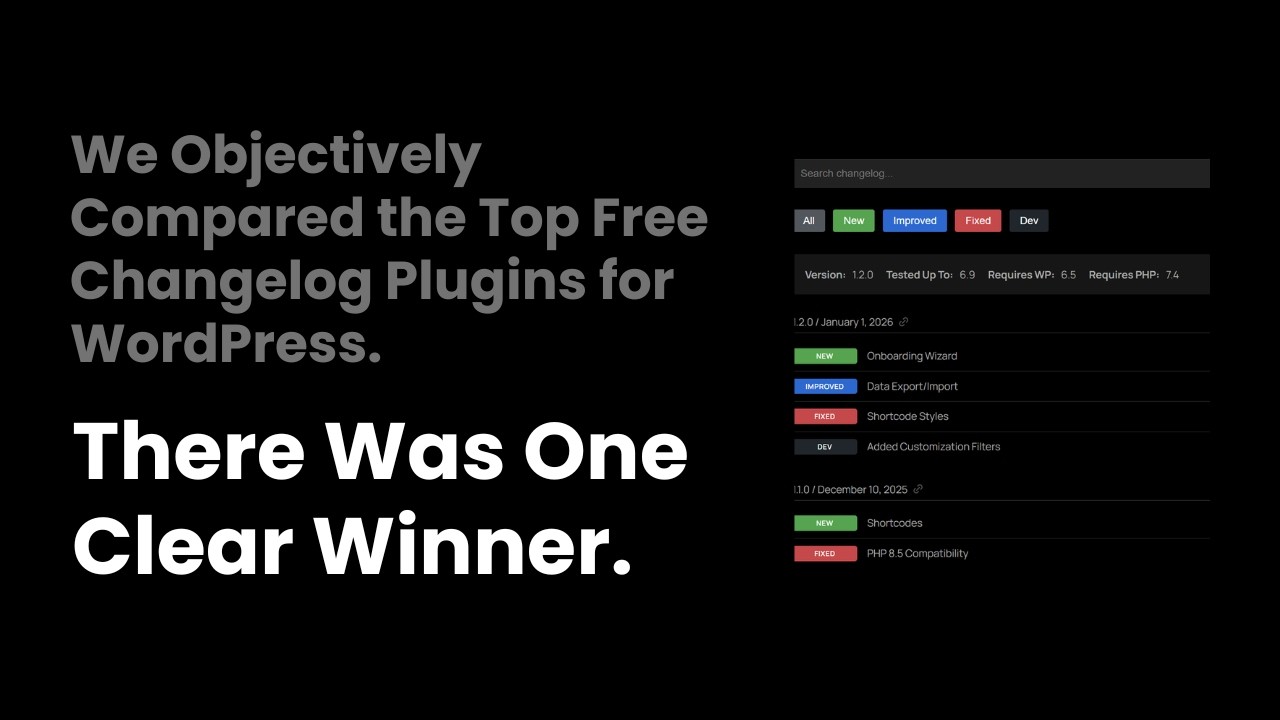 We Objectively Compared the Top Free Changelog Plugins for WordPress and There Was One Clear Winner