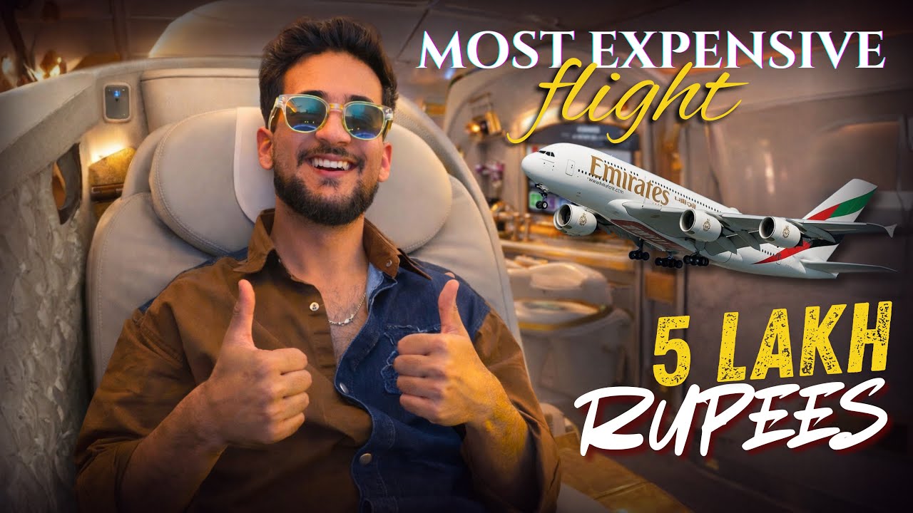 My most expensive flight experience 😍 worth 5000$ ✈️ 