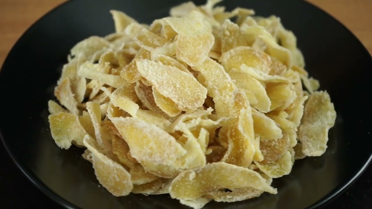 Recette gingembre confit fait maison facile rapide | how to make ginger candy