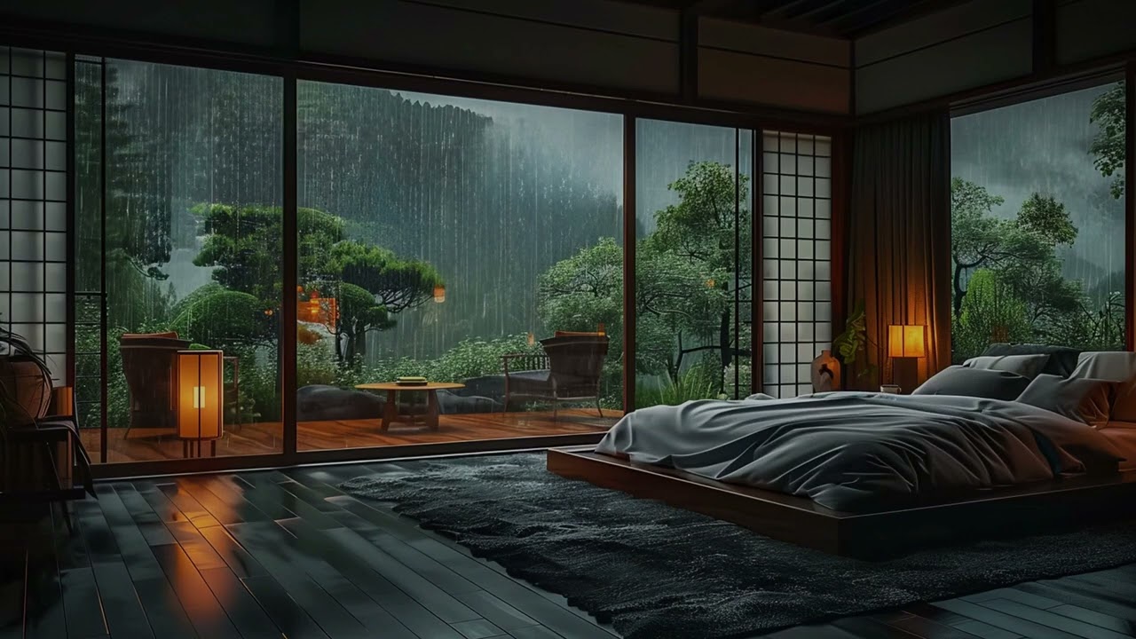 Rainy Zen Escape (No Ads) 🌧️ | Calm Ambience 🌿 & 432Hz Healing Frequency 🎶