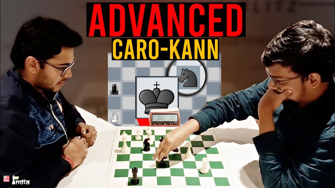 IM squeezes GM in Advanced Caro-Kann - Utsab Chatterjee vs Mitrabha Guha