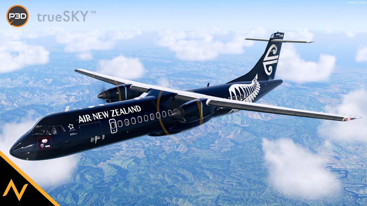 [P3D v5.3] STUNNING SCENERY | Blenheim - Auckland | Carenado ATR 72
