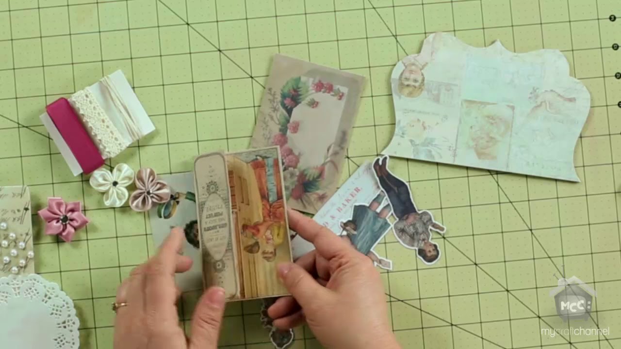 Vintage Chipboard Ephemera Banner Melissa Frances