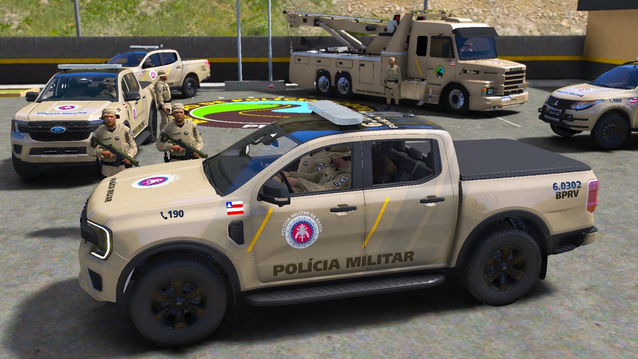 PERSEGUIÇÃO CARRO ROUBADO NOVA RANGER da POLÍCIA RODOVIÁRIA BPRV PMBA | GTA 5 POLICIAL